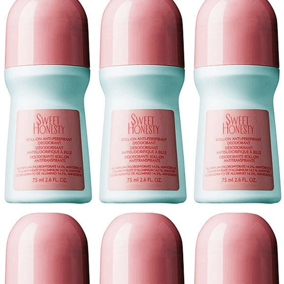SIX Avon Sweet Honesty Roll-on Anti-Perspirant Deodorants - Picture 1 of 2
